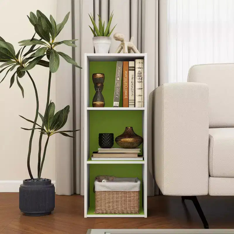 Libreria decorativa a 3 cubi, libreria aperta, organizer per giocattoli, orizzontale, verticale