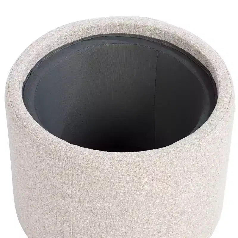 Elias 18 High Nathan Ginger Pouf contenitore con vassoio reversibile