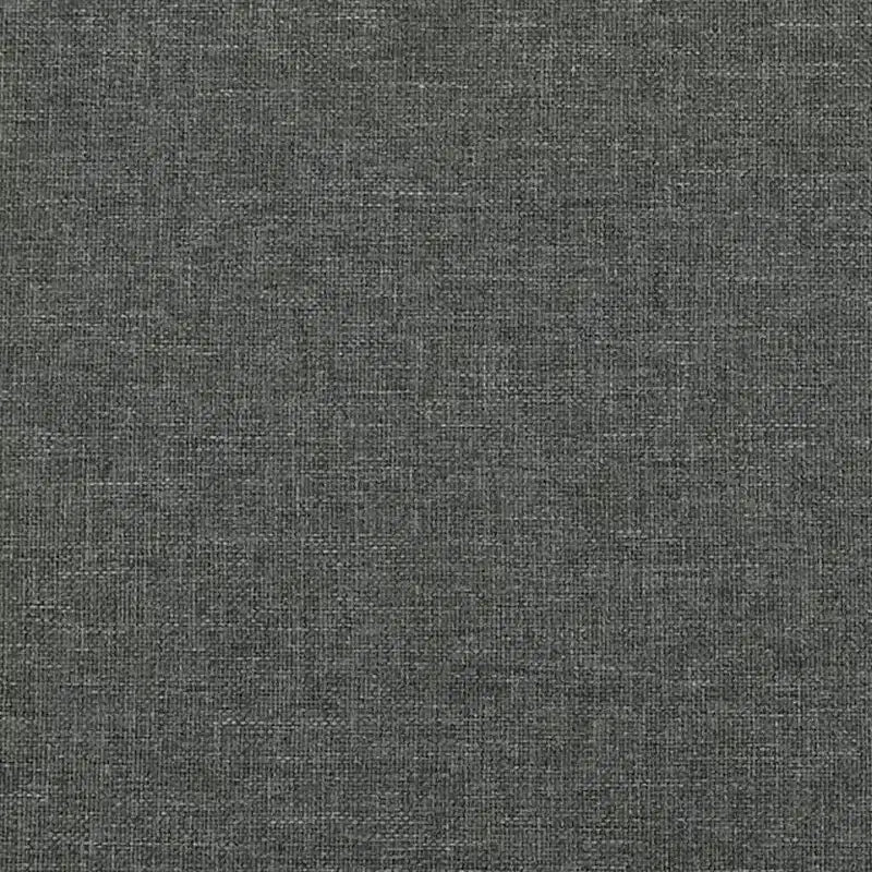 Struttura letto in tessuto di poliestere grigio scuro, compensato, legno composito, King
